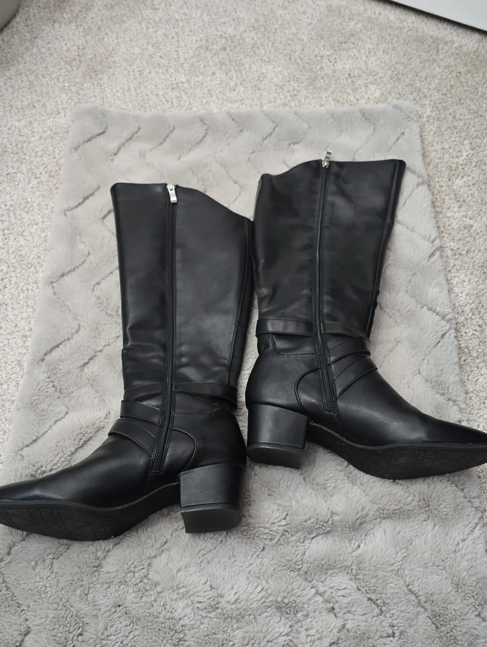 LifeStride Womens Oakley Wide Calf Block Heel Knee-High Boots